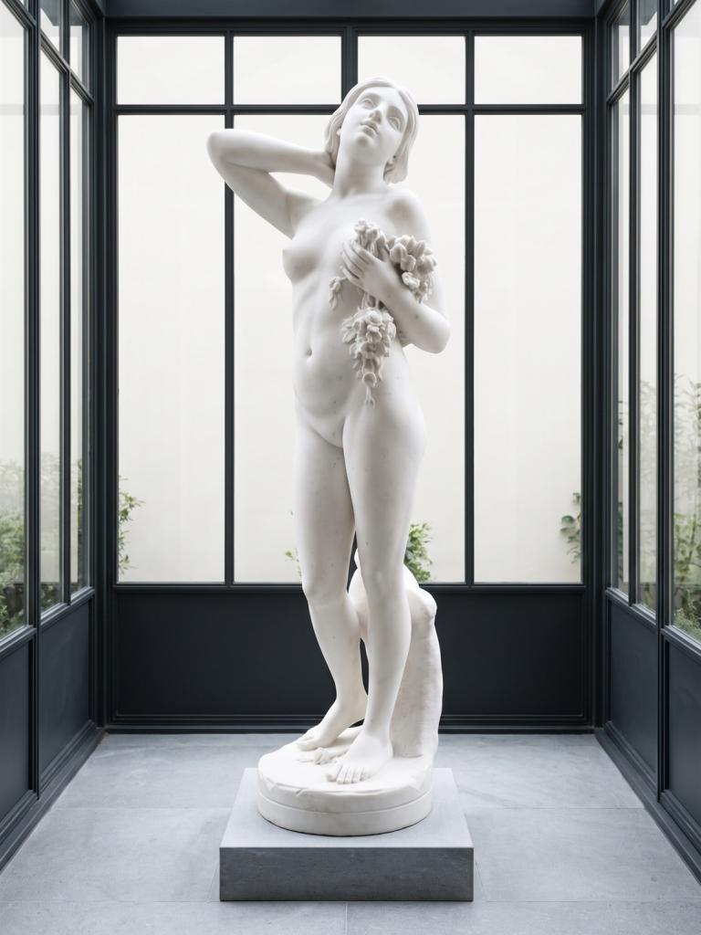 Venere con tralcio di fiori