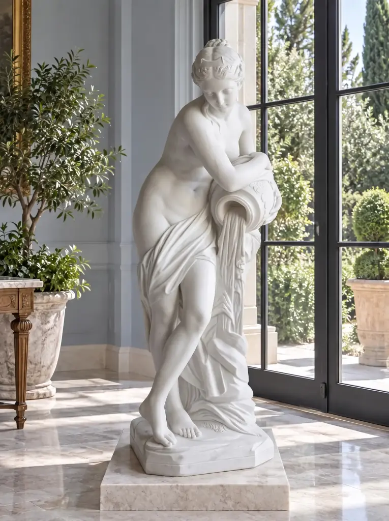 Statua la Pandora Marmo Bianco di Carrara