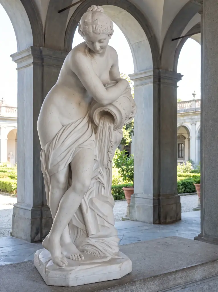 Statua la Pandora Marmo Bianco di Carrara