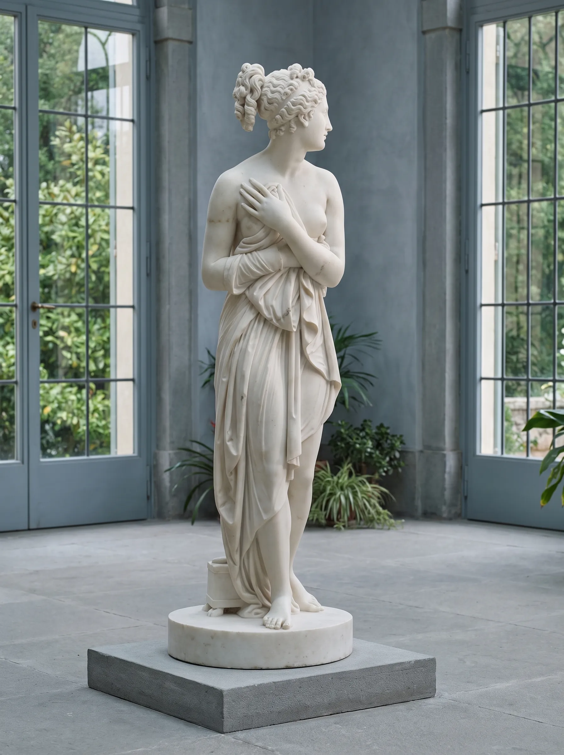Venere Italica in marmo bianco di Carrara