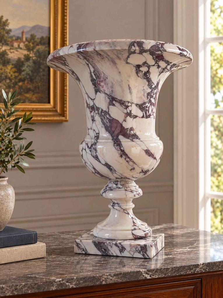 Vaso stile Mediceo in Breccia Viola